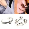 Metal Thumb Finger Guitar Picks Finger Protector Open Design Finger Pick Plectrum with Eagle Cuff Bracelet Durable