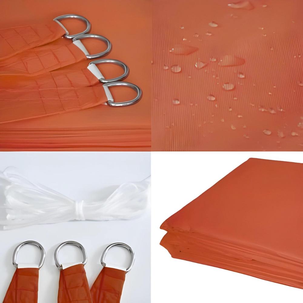 Premium Waterproof Shade Sail Cover Red 4x6