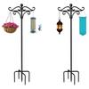 Patio Stand Stable 5 Prong Base Heavy Duty Anti-rust Outdoor Garden Bird Feeder Hook Holder Flower