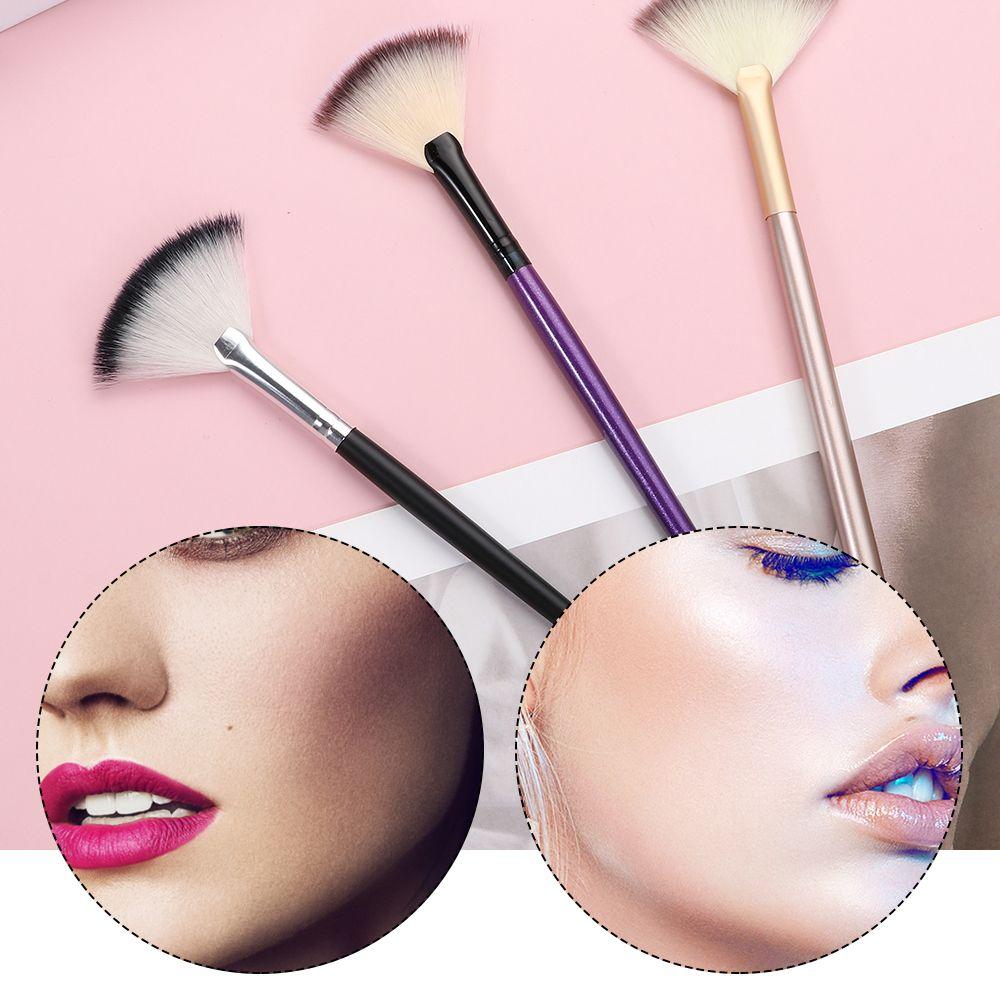 Cosmetic Makeup Tool Applicator Fan Brushes Professional Makeup Brush Powder Brush