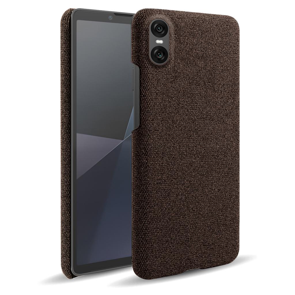 For Sony Xperia 10 VII Phone Case Cloth Texture Anti-Scratch Protective PC Back Cover