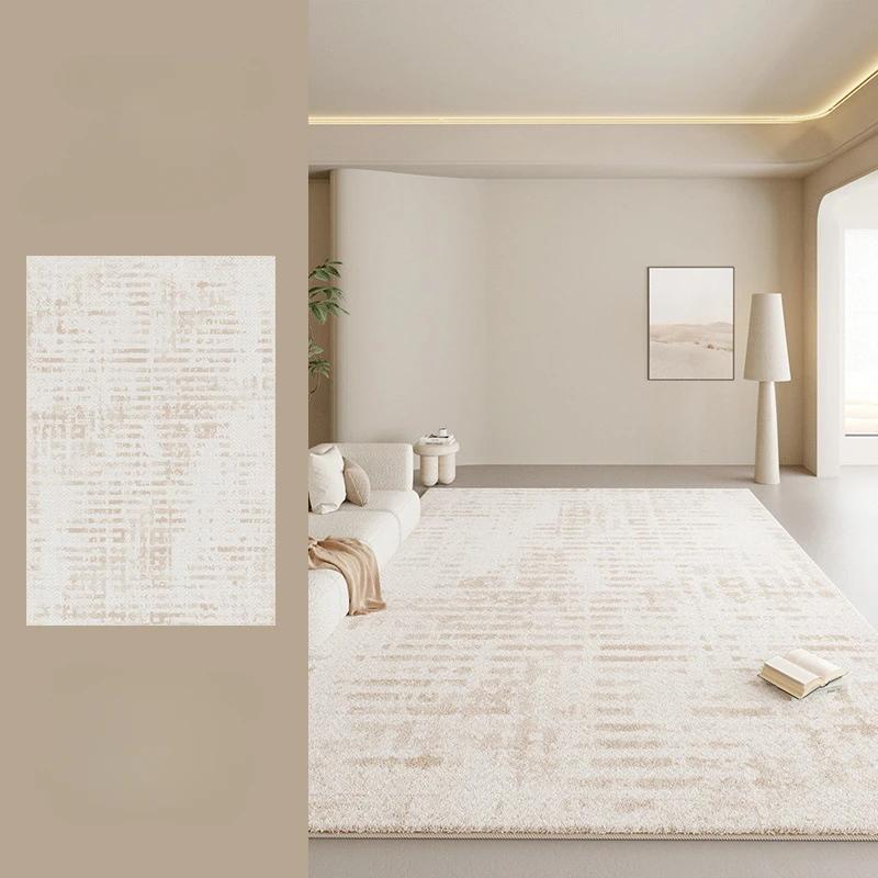 Large Size Living Room Decoration Soft Carpet Cream Style Rugs for Bedroom Thick Washable Bedside Floor Mat Home Fluffy Soft Rug