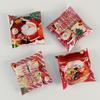 100 шт. Рождественский подарочный пакет, самоклеящийся пакет для упаковки печенья и конфет, подарочный пакет на годовщину, пластиковый пакет для выпечки закусок