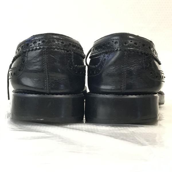 Туфли дерби из кожи 90-х TOD’S с крылышками Мужские 8 26,5-27,0 Черные(ИСПОЛЬЗОВАЛ)