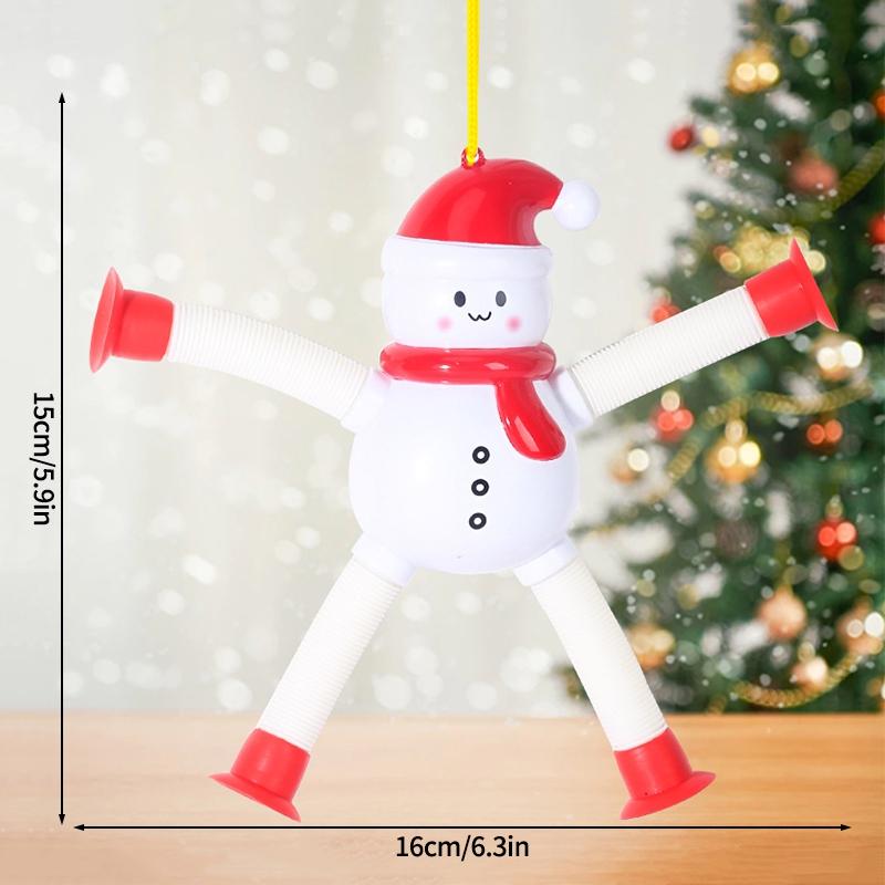 Подвесное украшение на елку Телескопический лось Снеговик Дед Мороз Рождественские украшения 2025 Настольное украшение Рождественский домашний декор