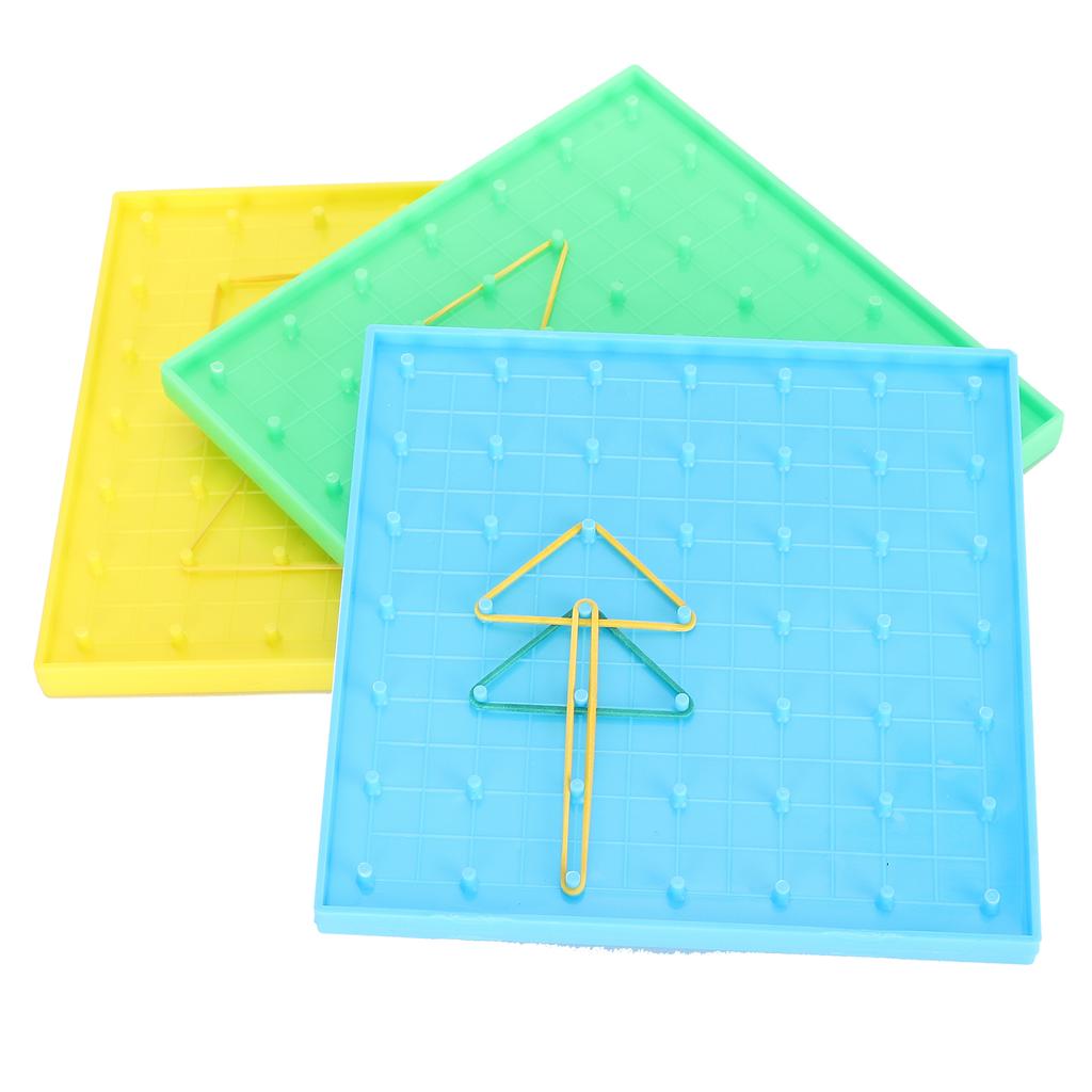 3 шт. Игрушечная доска с гвоздями, цветная доска с резинкой, детские ранние развивающие головоломки