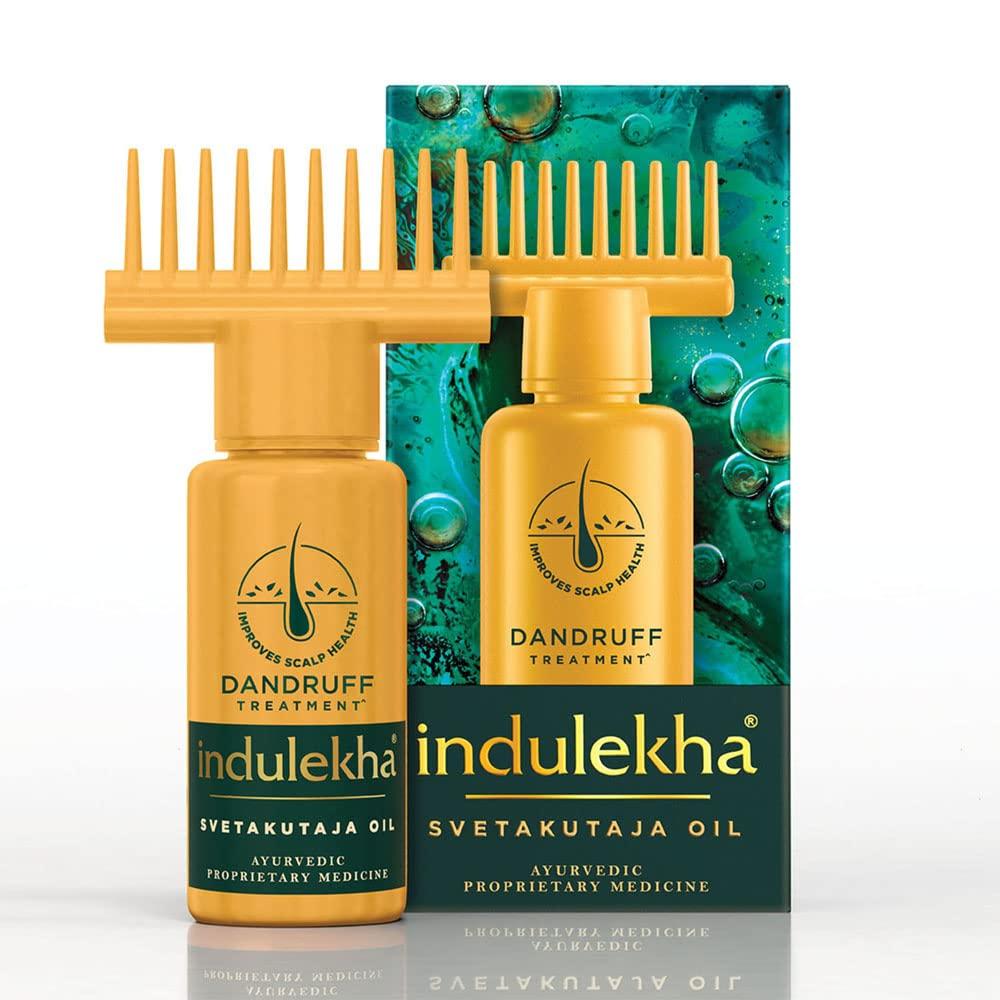 Indulekha Svetakutaja Ayurvedic Hair Oil 100ml Pack of 1 for Dandruff Control and Healthy Scalp Care