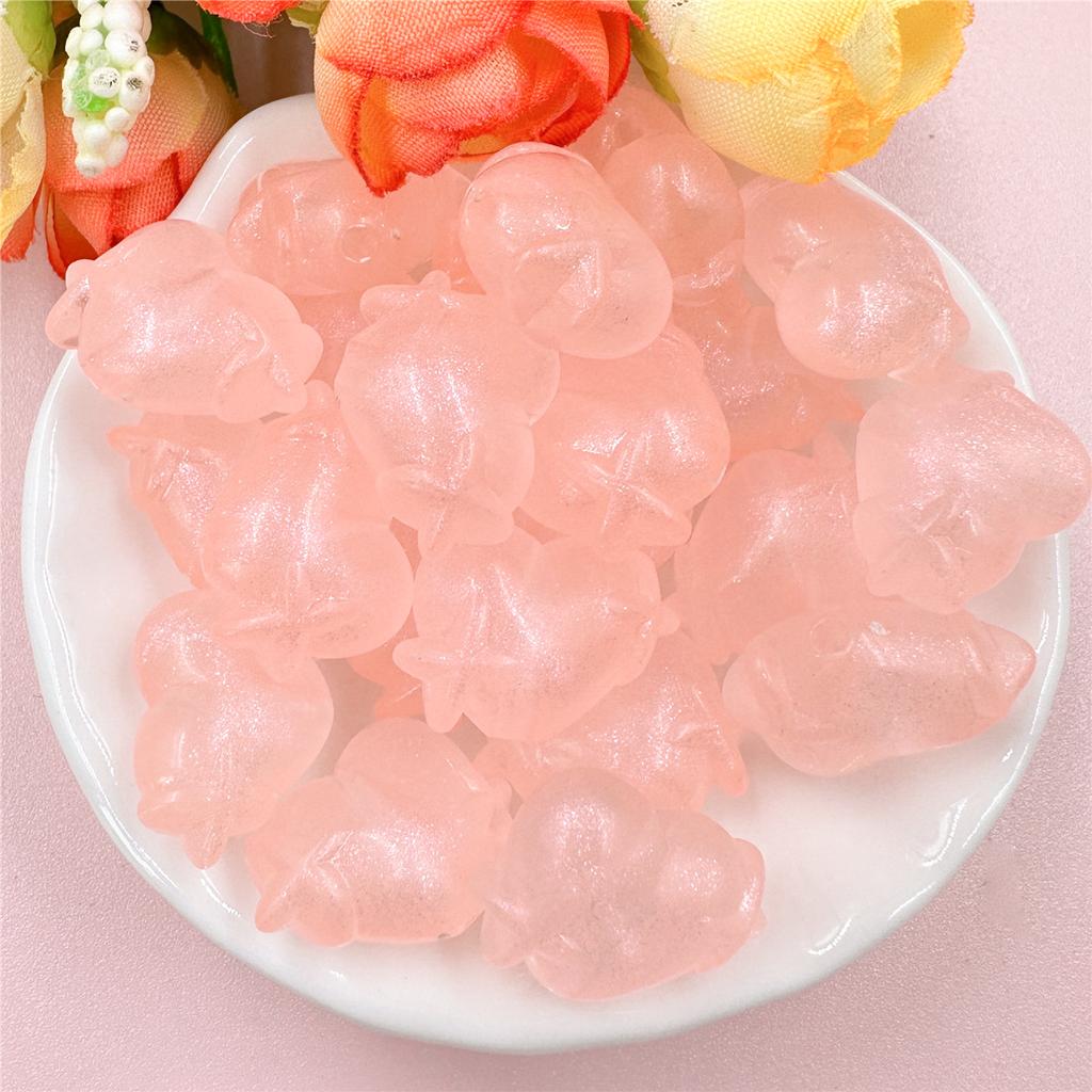 Высокое качество Креативные С отверстием Ювелирные аксессуары Ожерелье Браслет Разделитель Свободные бусины 14.2*20.3мм Акриловые Сердечки Шармы 50шт DIY