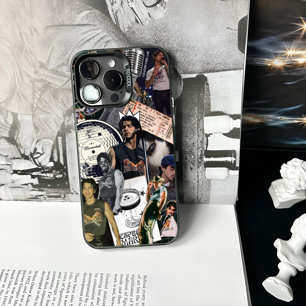 Чехол для телефона певца Jonas B-Brothers Матовый Цветной Серебристый Для IPhone 16 17 15 14 13 12 11 Pro Max Plus XS X Ударопрочный Жесткий Чехол