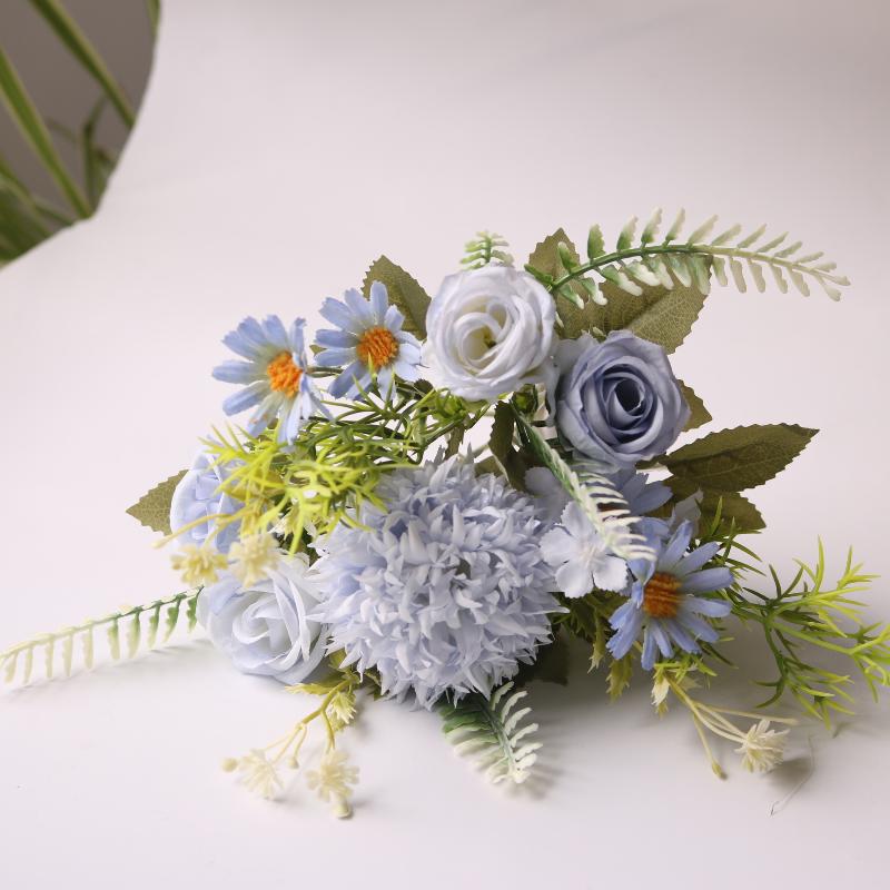 1 шт. Искусственный цветок Свадьба Дом Спальня Украшение Свадебный букет Гортензии Ваза Для улицы