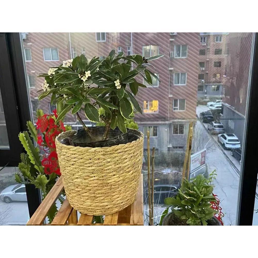 1 шт. для садовых террас, цветочный горшок, корзина для растений, плетеная корзина для цветов