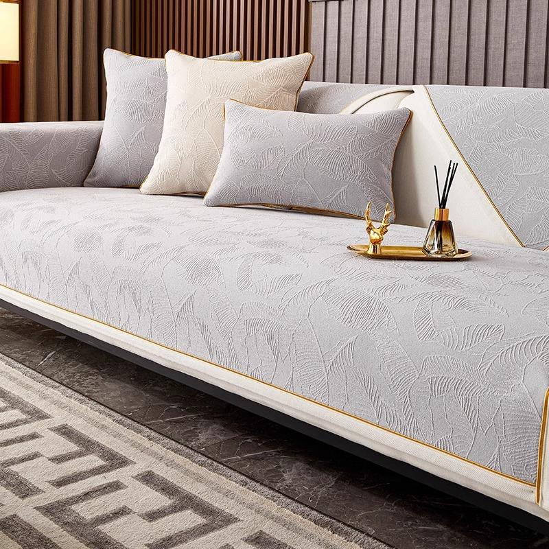 Доступная роскошная стильная диванная подушка, четыре сезона, синельная Нескользящая подушка, новая ткань для чехла на диван для гостиной