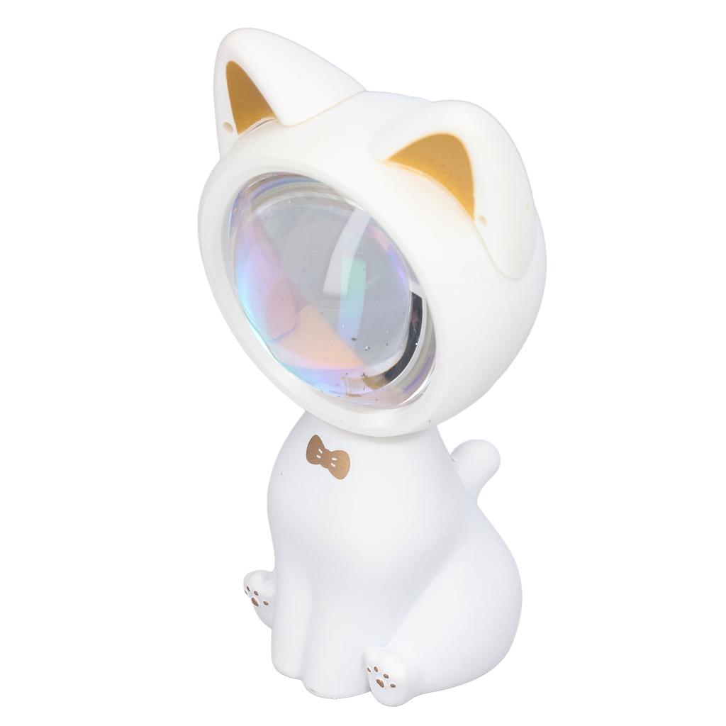 Sunset Projection Lamp Cute White Cat 360 Degrees  Rotation USB Charging Wide Application Sunlight Lamp for