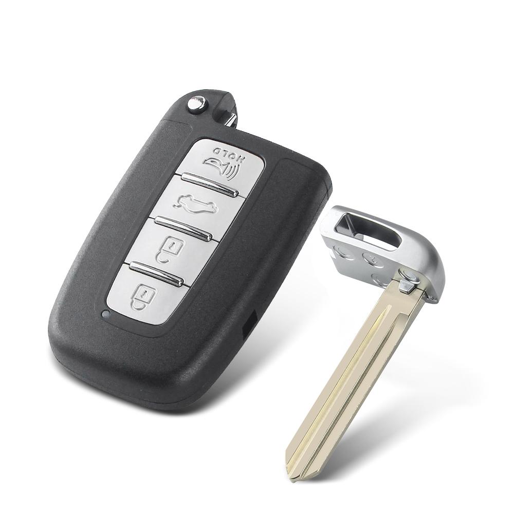 KEYYOU For Kia Forte Soul Rio Borrego Sorento Optima For Hyundai I30 IX35 Sonata Genesis Equus Veloste Smart Remote Key Shell