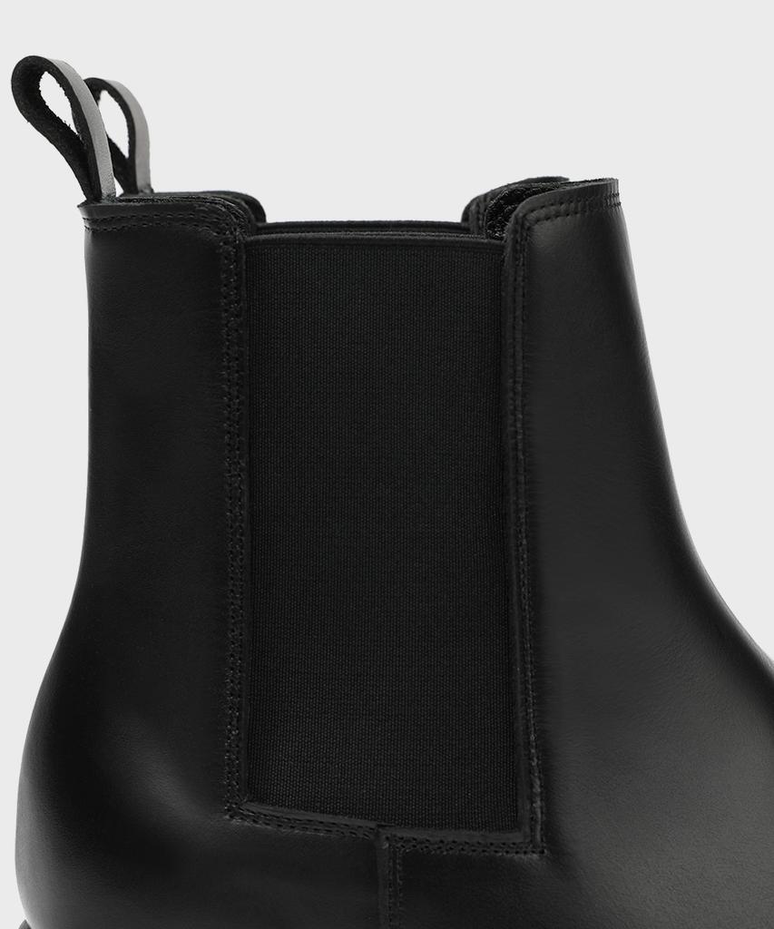 Firenze Atelier Rians_Slim Toe Square Banding Chelsea Boots 3338 [Black Fg]