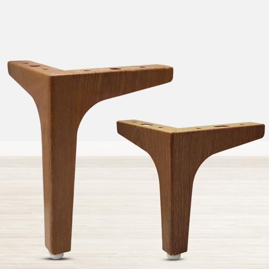 4Pcs Metal Furniture Legs 200kg Load-capacity Rust Resistant Easy To Install Triangle Furniture Feet DIY Replacement Parts