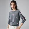 PALUOPO Women's Jacquard Cashmere Sweater