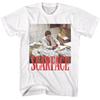 Мужская футболка Scarface Фильм Тони Монтана Аль Пачино Стопка денег Куча Новая Белая Унисекс Футболка