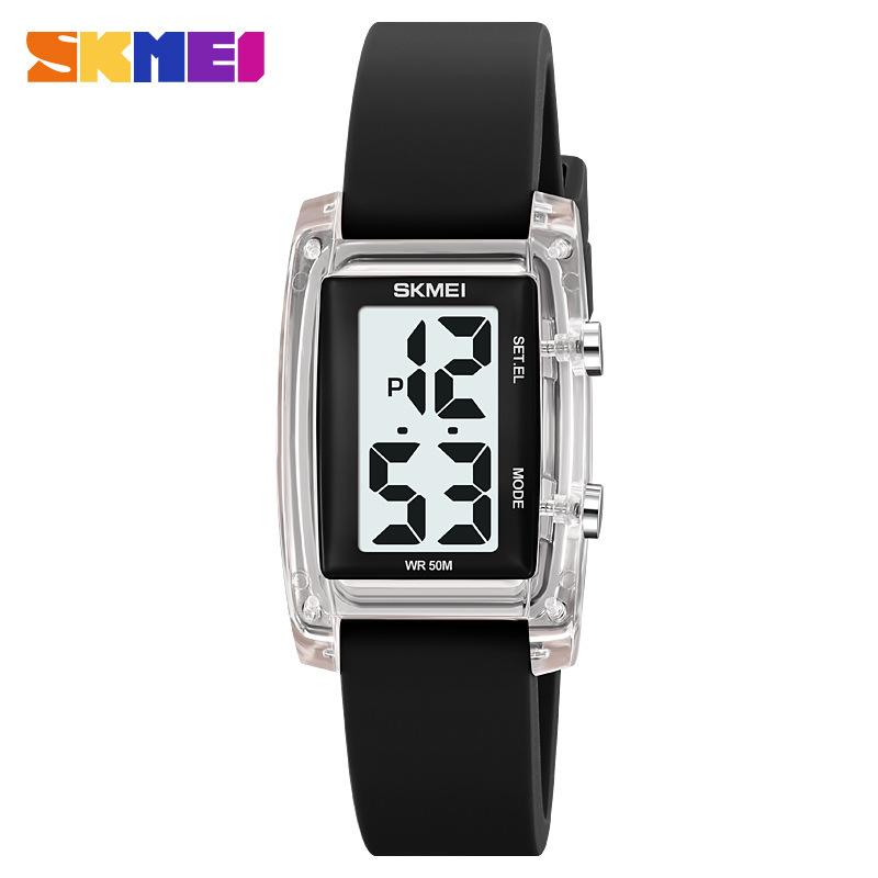 Moment Beauty Fashion Электронные часы Квадратные спортивные часы для студентов, для отдыха, простые водонепроницаемые светящиеся часы