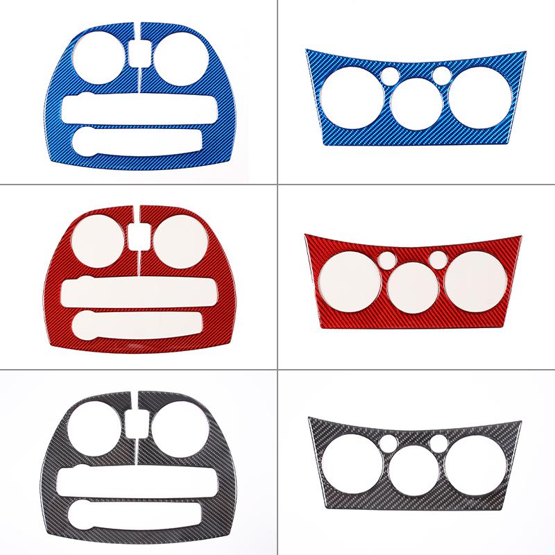 Углеродное волокно автомобиля внутренняя центральная панель управления отделка выход CD кондиционер крышка наклейка для Mitsubishi Eclipse