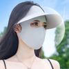 Full-Face Ice Silk Face Cover Reusable Ice Silk Sunscreen Mask Fashion UV Face Mask  Hiking