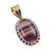 Натуральный флюорит, драгоценный камень, 925 проба, стерлинговое серебро, двухцветный кулон 3,50'' B9D14