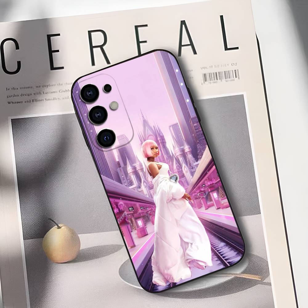 Чехол для телефона Friday N-Nicki M-Minaj для Samsung S25, S24, S21, S22, S23, S30, Ultra, S20, Plus, Fe, Lite, Мягкий черный чехол
