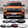 xqzvd1 Car Front Grille Logo Hood Emblem Sticker Trunk Badge Accessories For Ford Focus Mk2 Mk3 Fiesta Mk7 Mondeo Ranger Escape Mustang