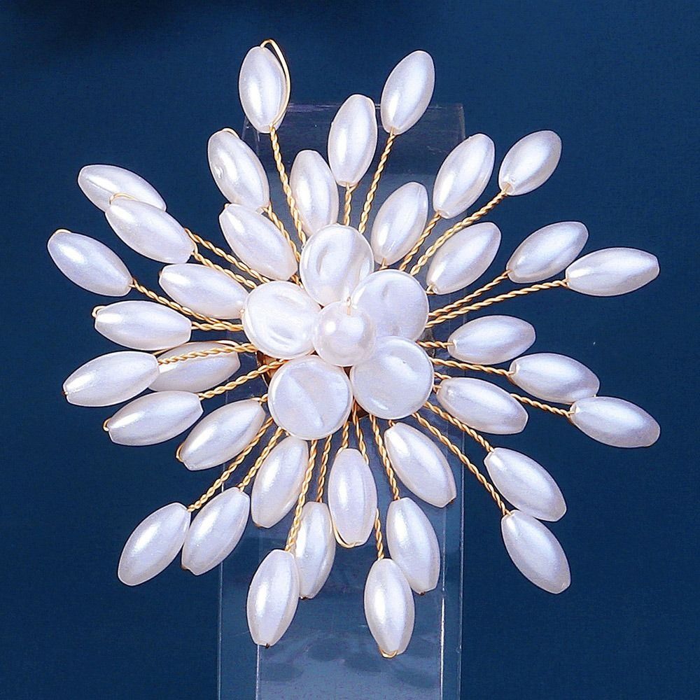 Korean Style Pearls Badge Exquisite Luxury Sense Brooch Jewelry Accessories Suit Collar Pin Daily
