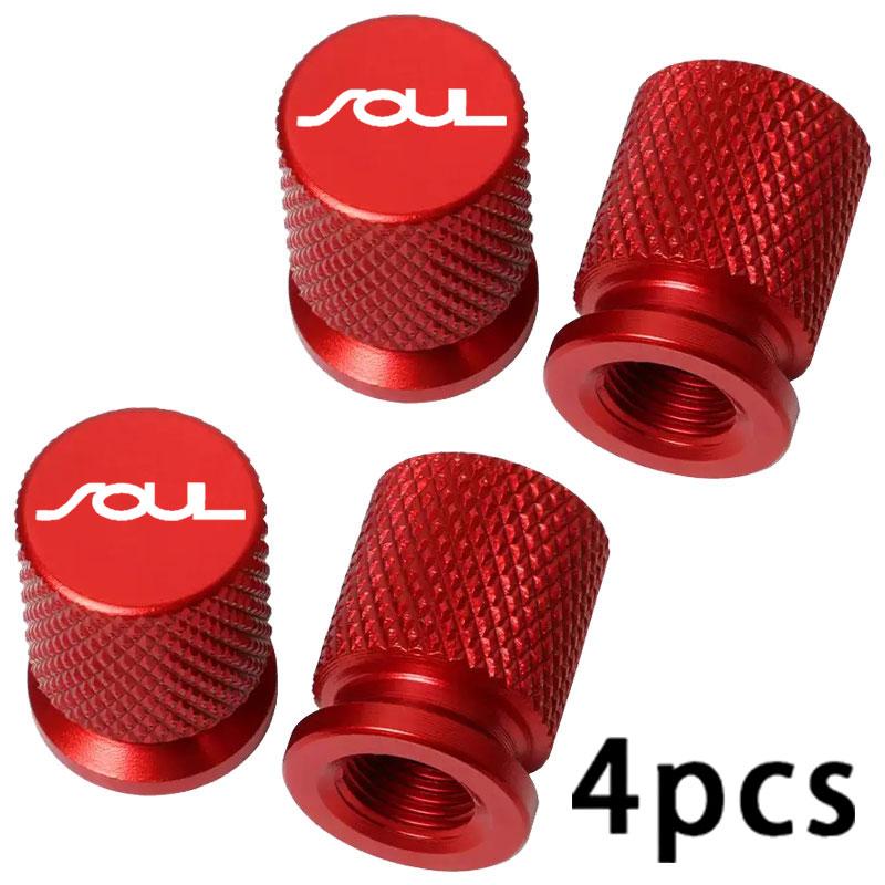 AABIY1 4PCS Colorful Car Accessories Car Tire Valve Cap For KIA Soul