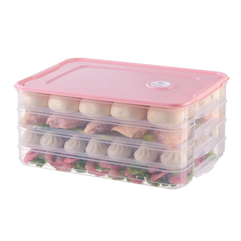 С крышкой для хранения в холодильнике Foodgrade, коробка для вонтонов, специальная для замороженных пельменей, коробка для заворачивания пельменей