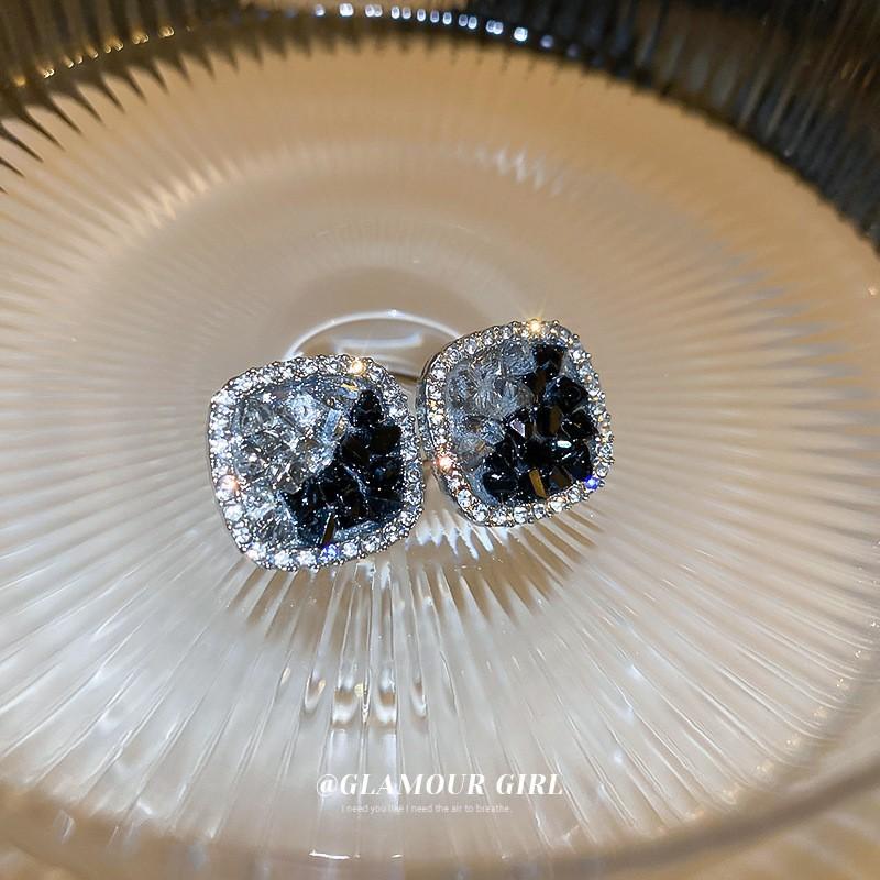 Женские серьги GemChic, модные серьги-гвоздики с иглами, градиентные серьги с имитацией драгоценных камней, высококачественные серьги, изысканные ювелирные изделия на день рождения, Рождество, подарок