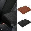 Car Armrest Cushion All-Season Artificial Leather Auto Armrest Cover Memory Foam Pad For Truck Sedan Minivan Commuting Travel