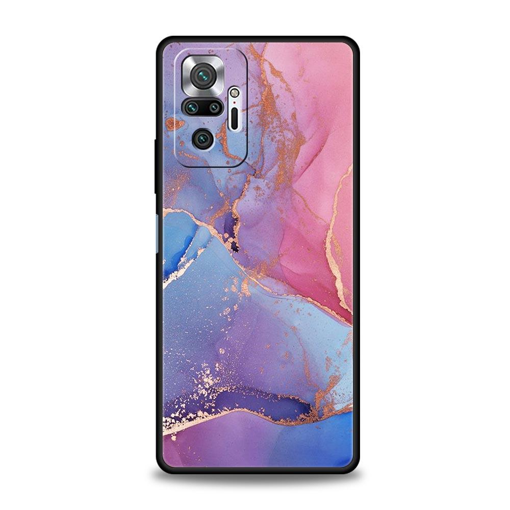 Для Redmi 10C Чехлы Funda Marble Ink Wash Мягкий чехол для телефона для Xiaomi Redmi Note 12 11 9S 9 8 10 Pro Plus 7 9T 8T 9C 9A 8A Чехол