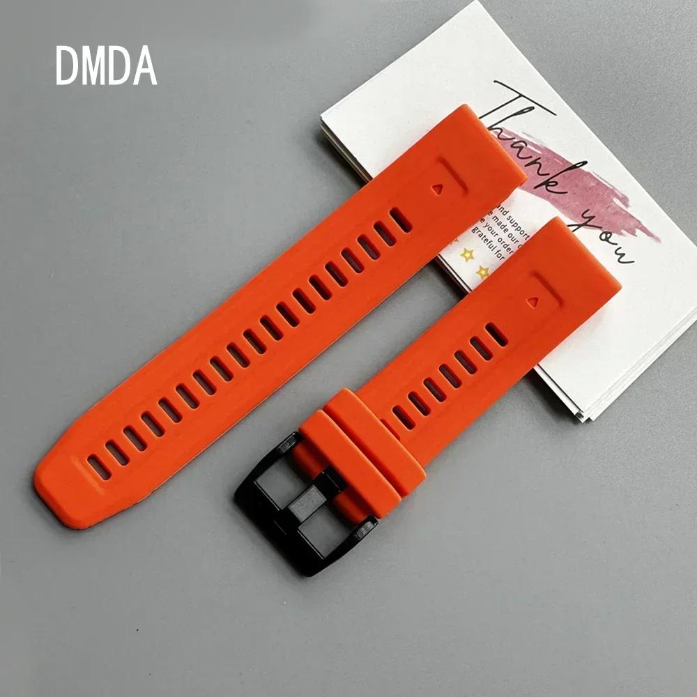 Силиконовый ремешок Quickfit 22 26 мм для часов Garmin Tactix 7 AMOLED Delta Bravo Ремешок для часов Quatix 7 7X 6 5 3 Ремешок для активного отдыха