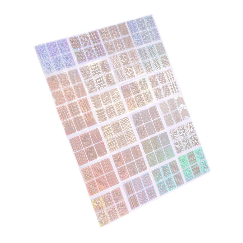 Набор из 24 листов Новые наклейки для нейл-арта Полые переводные наклейки для ногтей Аксессуар для маникюра Украшение