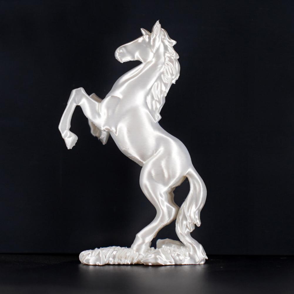 Simulation Horse Ornament Decorative Horse Statues Simulation Horse Figurine Black White Collectible Sculpture for Lovers