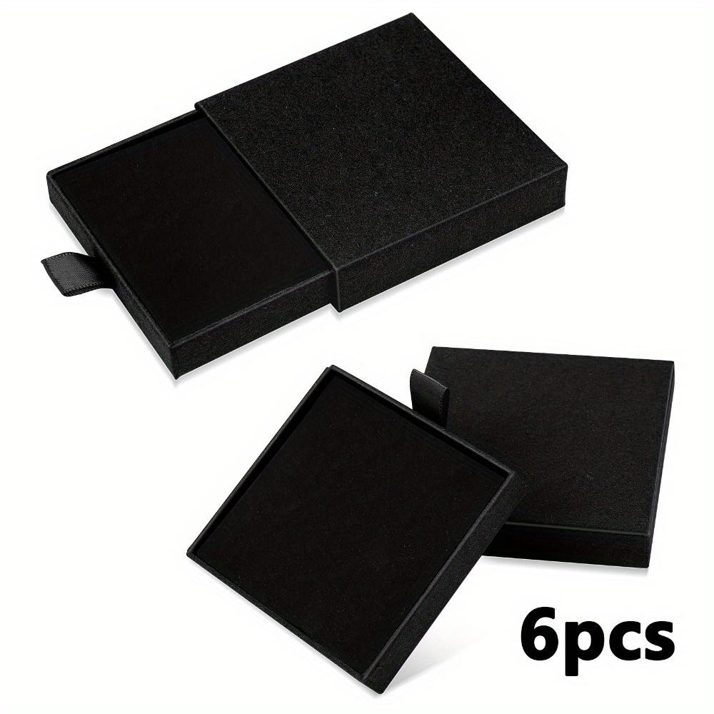 6pcs Jewelry Gift Box Bracelet Gift Boxes Cardboard Square Necklace Earring Gift Box Kraft Organizer Storage Box Drawer Boxes