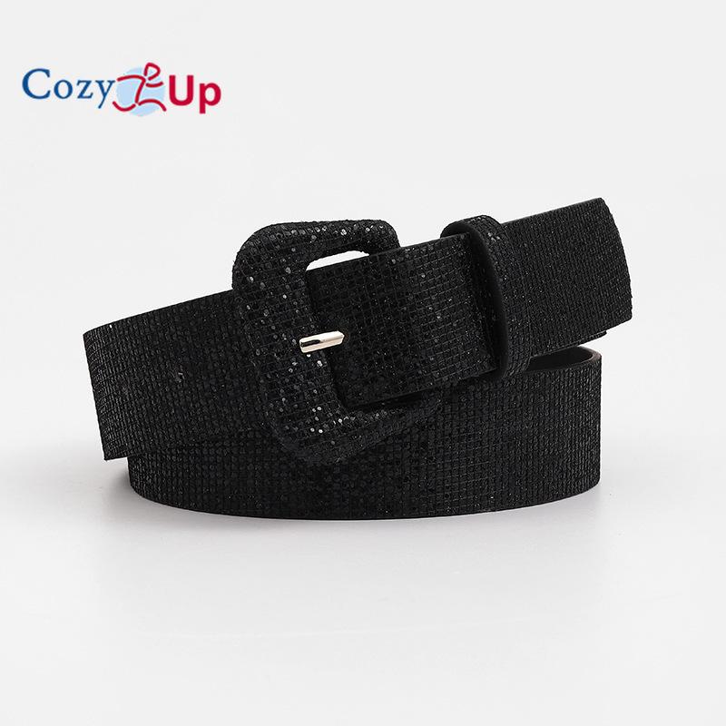 Дамский ретро-стиль с блестками, декоративный пояс, пуховик, зимний широкий пояс для женщин