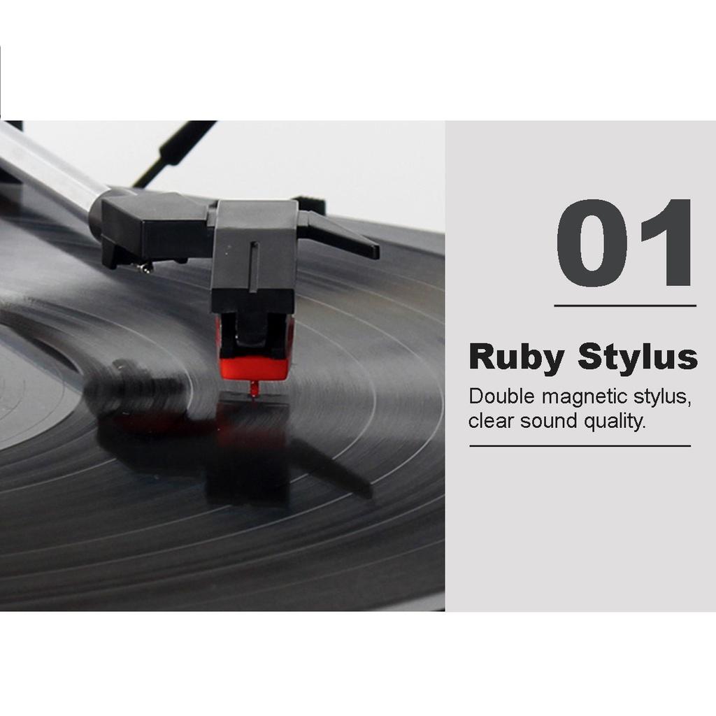 Vintage Gramophone Phonograph Player Bluetooth Music Player Vinyl Turntable Record Player Speakers for 33/45/78RPM Record