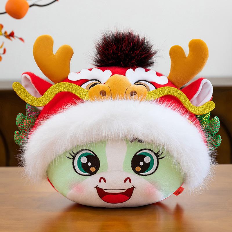 Дух Дракона Лошади Год Лошади Талисман Пони Кукла Зодиак Лошадь Плюшевая Игрушка Костюм Тан Лошадь Кукла Новогодний Подарок