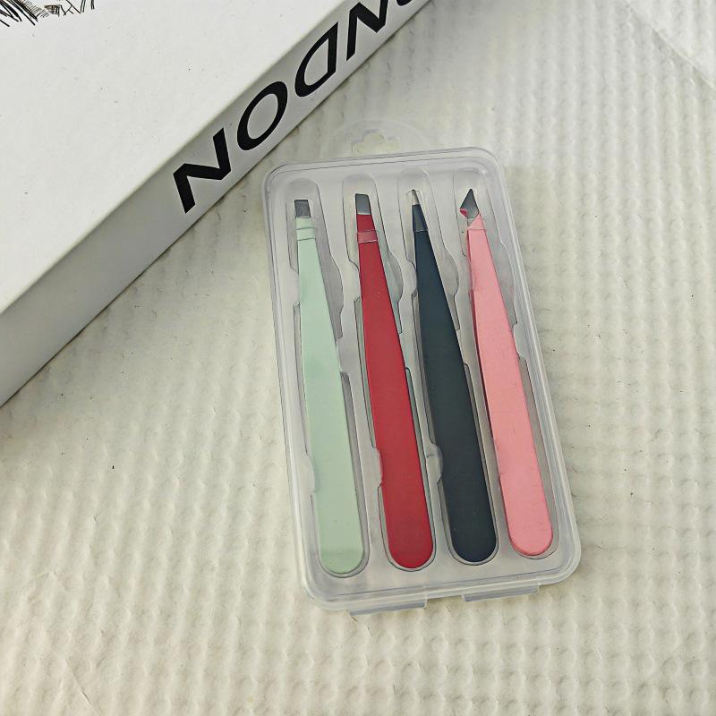 Розовый набор пинцетов для бровей и ресниц - Набор инструментов для стрижки из 2/3 предметов.