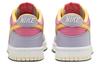 Nike Кроссовки Dunk Low Розово-фиолетовые с оранжевой лазерной отделкой GS DH9765-500