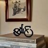 Minimalistic Bicycle Sculpture Abstract Wire Frame Road Mountain Bike Silhouette Statue Figurine Desktop Decoration Ornament Cyclist Present