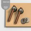 Middle Ancient Style Walnut Wood Interior Door Lock, Household Bedroom Silent/magnetic Universal Door Handle Lock
