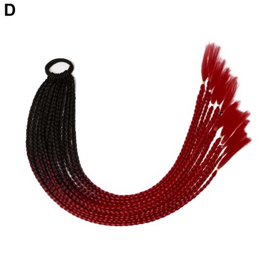 Женский парик с искусственным хвостом, синтетический цветной плетеный хвост, наращивание волос с эластичной резинкой, противоскользящее классное украшение для волос