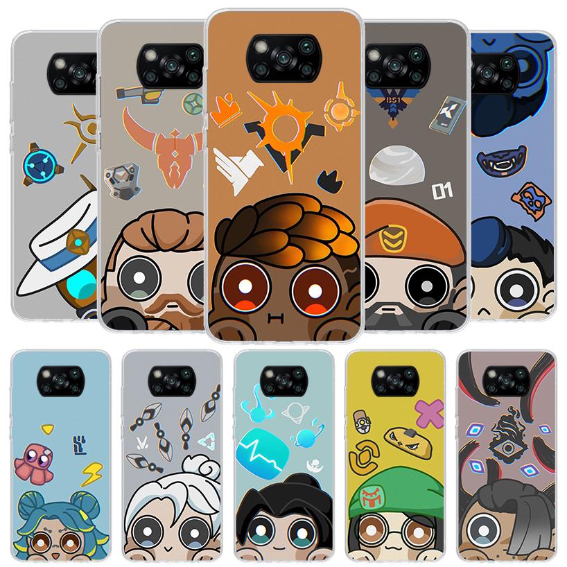 Game Valorant Cute Cover Phone Case For Xiaomi Poco F7 Ultra X7 X6 X5 Pro M7 Redmi 15C 15 13C 13 12C 12 10C 10 9A 9C 9T 9 Shell