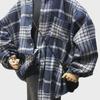 Женская клетчатая рубашка в ретро-гонконгском стиле, размер 240 джин, плотный, с длинными рукавами, модель ранней осени