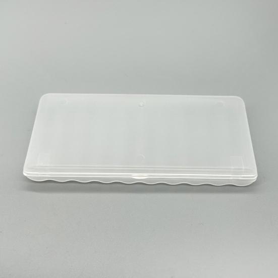 Прозрачный ящик для хранения батареек с крышкой, большая емкость, 10 слотов, компактный портативный органайзер для батареек типа АА, чехол для хранения