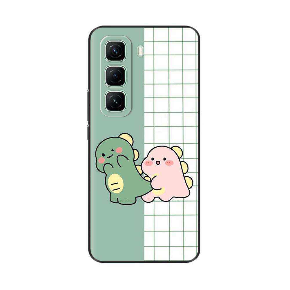 Чехол для Infinix Hot 50 5G 4G Милый узор панды Силиконовая задняя крышка для чехла для телефона Infinix Hot 50 Pro Для Infinix Hot50 Pro Plus